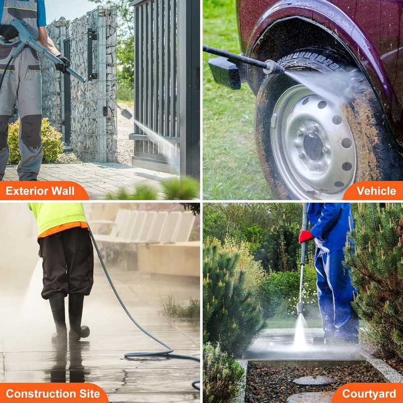 Horizontal Triplex Pressure Washer Pump, 3/4" Shaft, 3300 PSI, 3.0 GPM, Replacem gallery