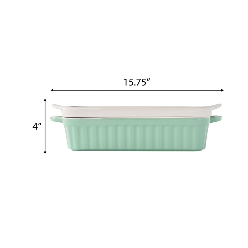 Rectangular Baker with Platter Lid 9" x 13" Durable Construction Charming New gallery