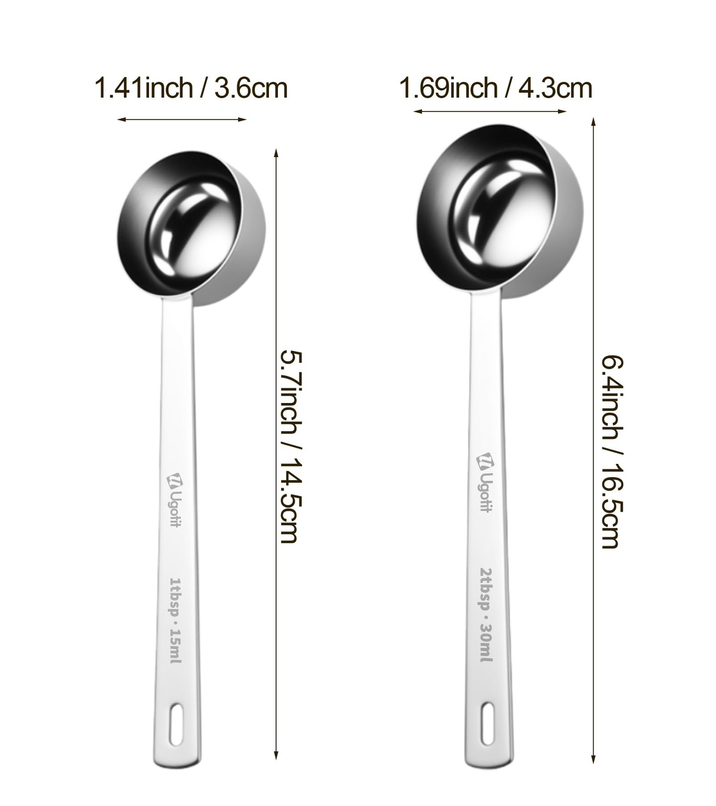 304 Coffee Scoop Stainless Steel 1 Table Spoon1 gallery