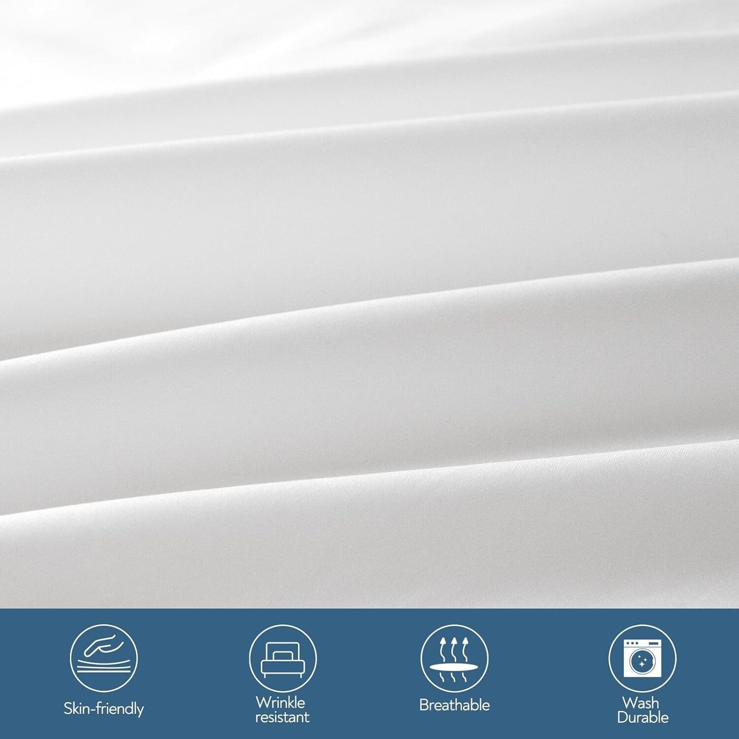 Fitted Hospital Bed Sheets Soft&Durable for Home/Care Beds/Medical Use White gallery