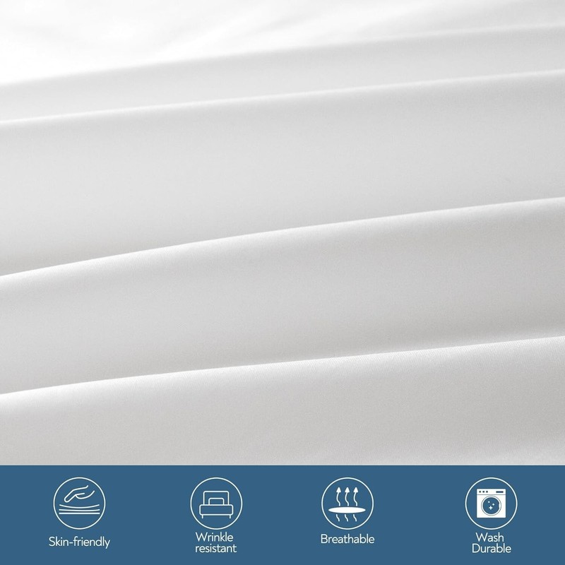 Fitted Hospital Bed Sheets Soft&Durable for Home/Care Beds/Medical Use White gallery