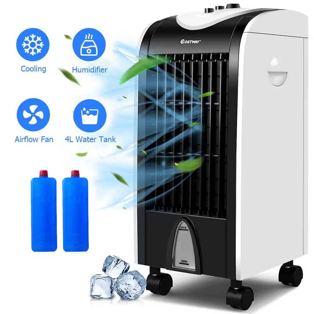 256 CFM 3-Speed Portable Evaporative Cooler Fan for 100 Sq.Ft. gallery