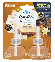 Glade Elegant Amber & Oud PlugIns Scented Oil Air Freshener FREE SHIP