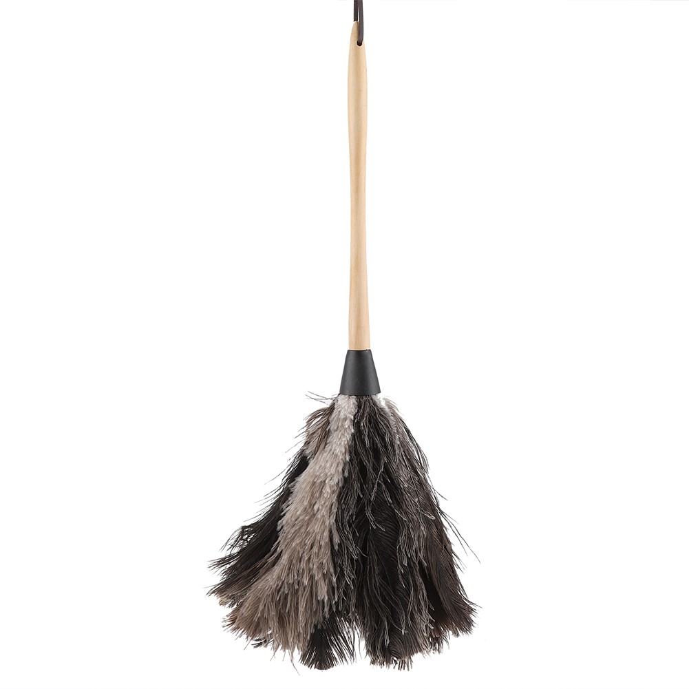 Handmade Washable NOn Electrostatic Ostrich Duster W/ Wooden Handle Y gallery