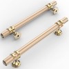Amerdeco 10 Pack Cabinet Pulls 5 Inch 128MM Brushed Nickel Gold ZH0038 gallery