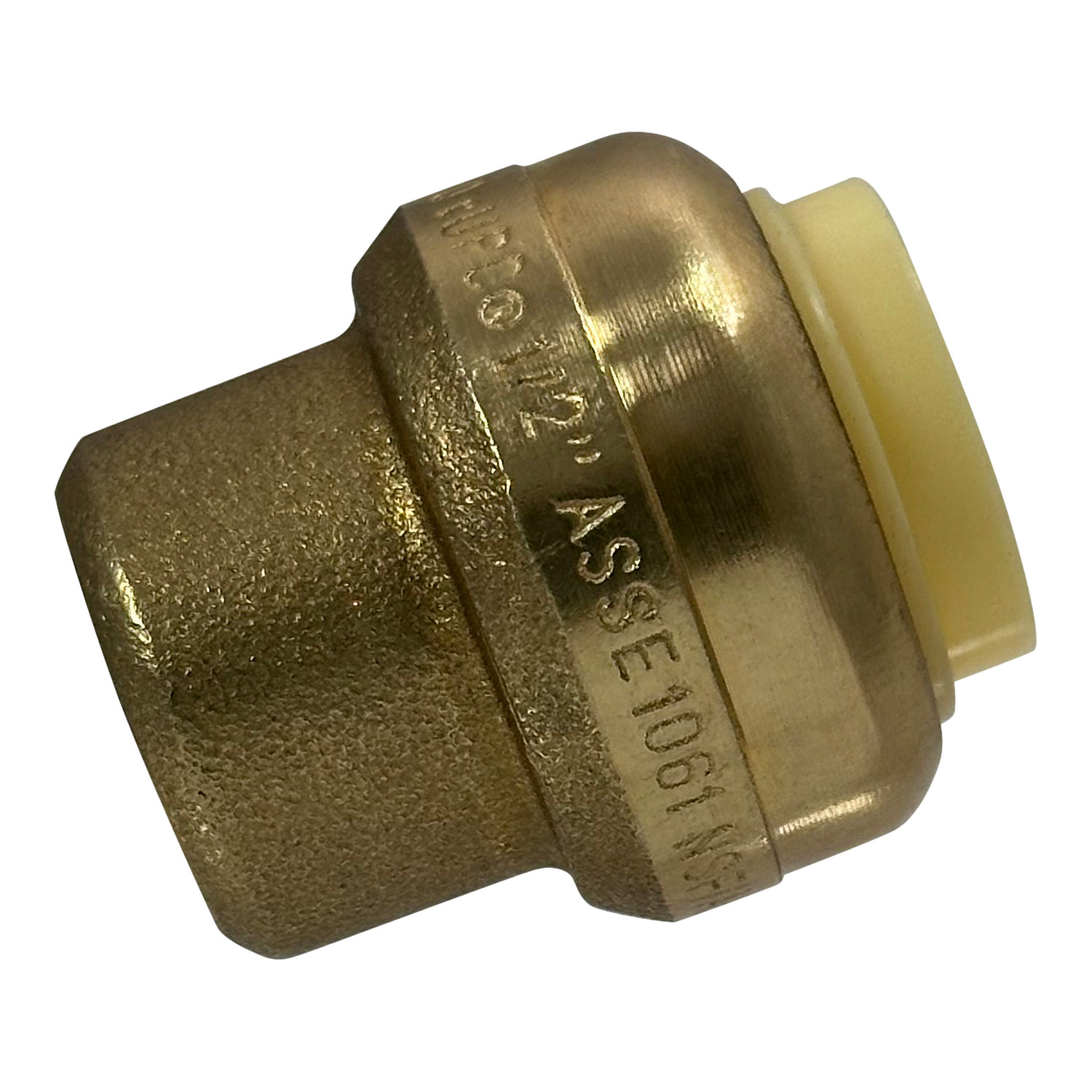 100 Pcs XFITTING Push Fit Cap, 1/2", Push-To-Connect End Cap Plug, Brass gallery