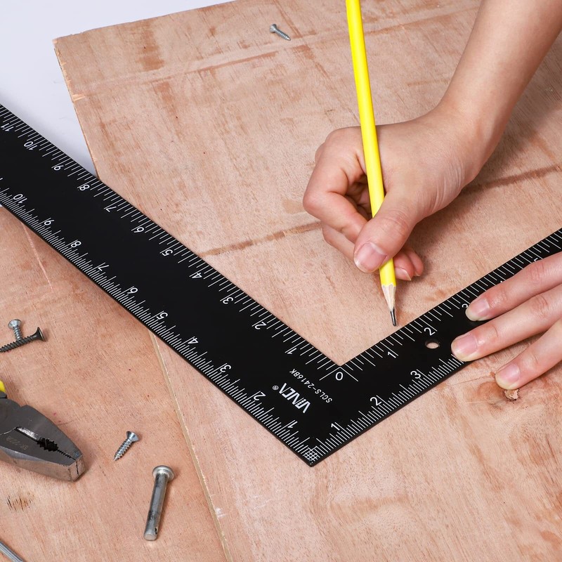 Carpenter Framing L Shape Square SCLS-2416BK 16 inch x 24 inch Steel Black Fi... gallery