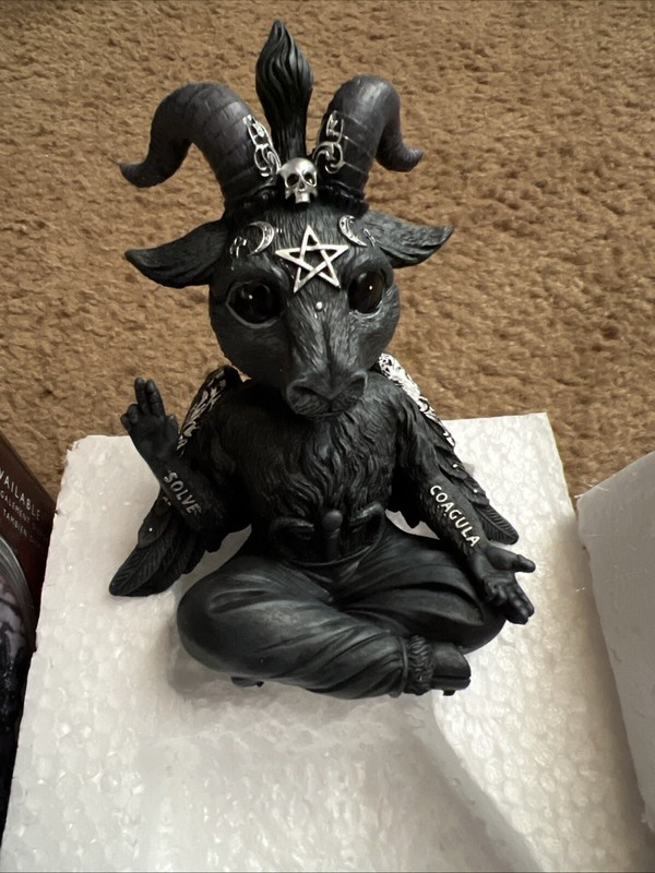 Resin Occult Gothic Witchcraft Witch Baphoboo Figurine 4", Cult Cuties Nemesis gallery