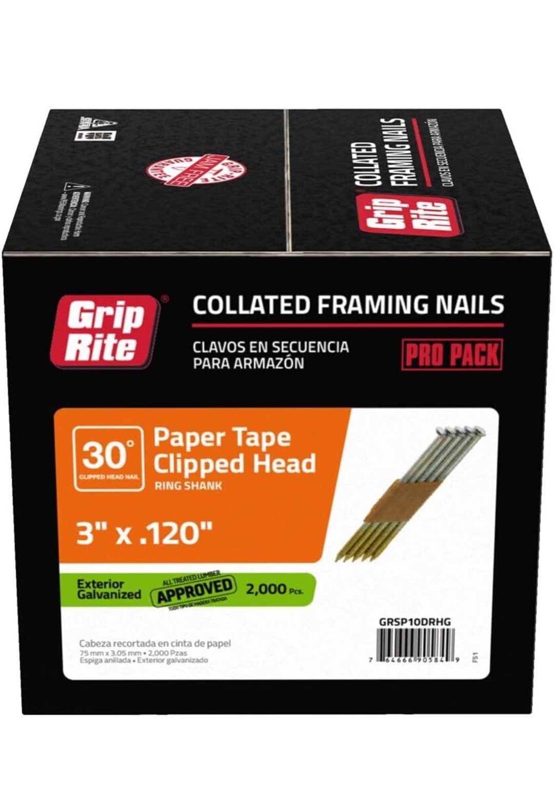 Grip-Rite 30-Degree Framing Nails - Exterior Galvanized - Clipped Head. READ!!! gallery
