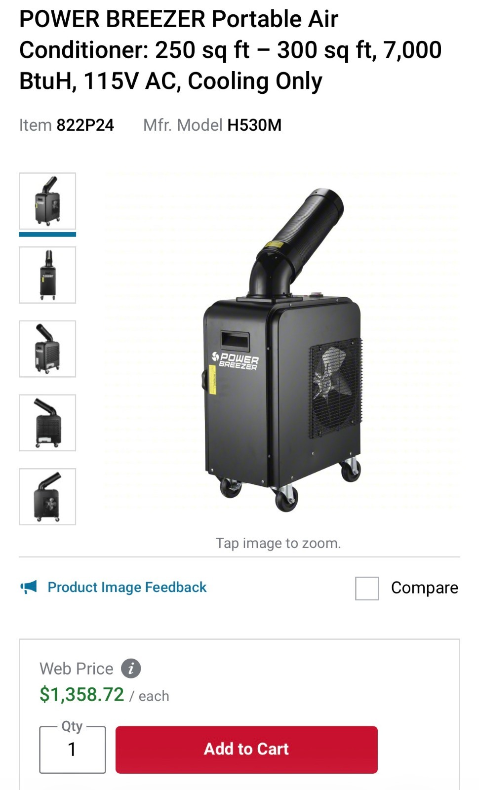7,000 BTU Portable Air Conditioner gallery