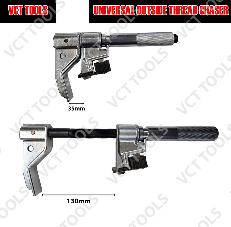 Universal Outside Thread Chaser Repair Tool Restores Threads & Bolts 5-130mm gallery