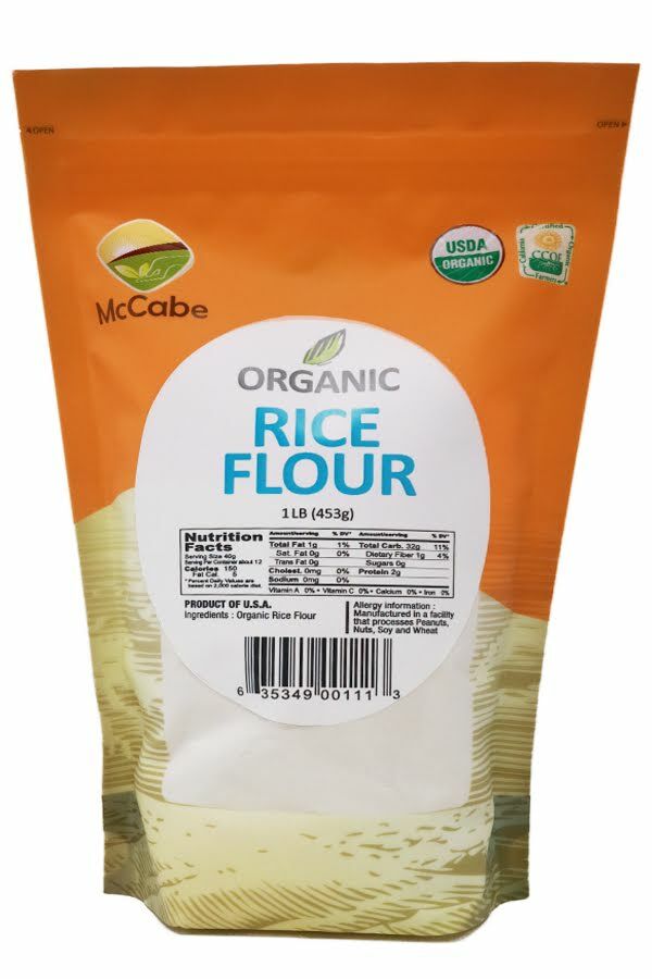 McCabe Organic Rice Flour, 1 lb (16 oz), USDA & CCOF Organic Certified gallery