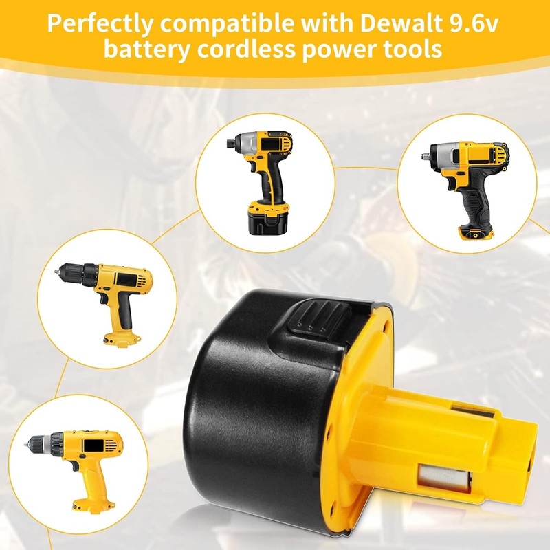 2/4PACK 9.6V Replacement for Dewalt 9.6 Volt Battery DW9062 DW9061 DE9036 DE9062 gallery