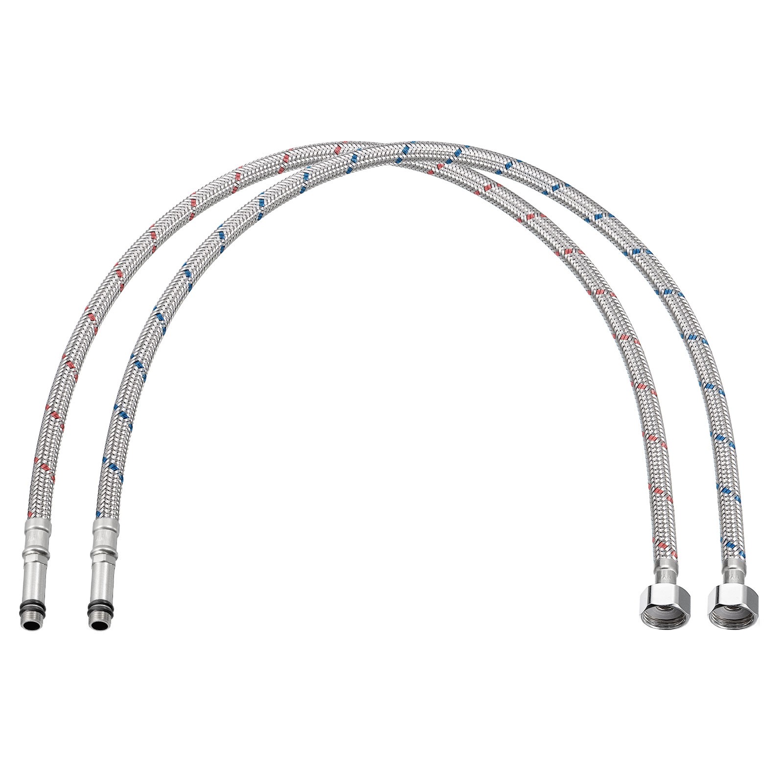 2sets 24" Faucet Supply Line Connector G1/2 Female Compression Thread x M10 Male gallery