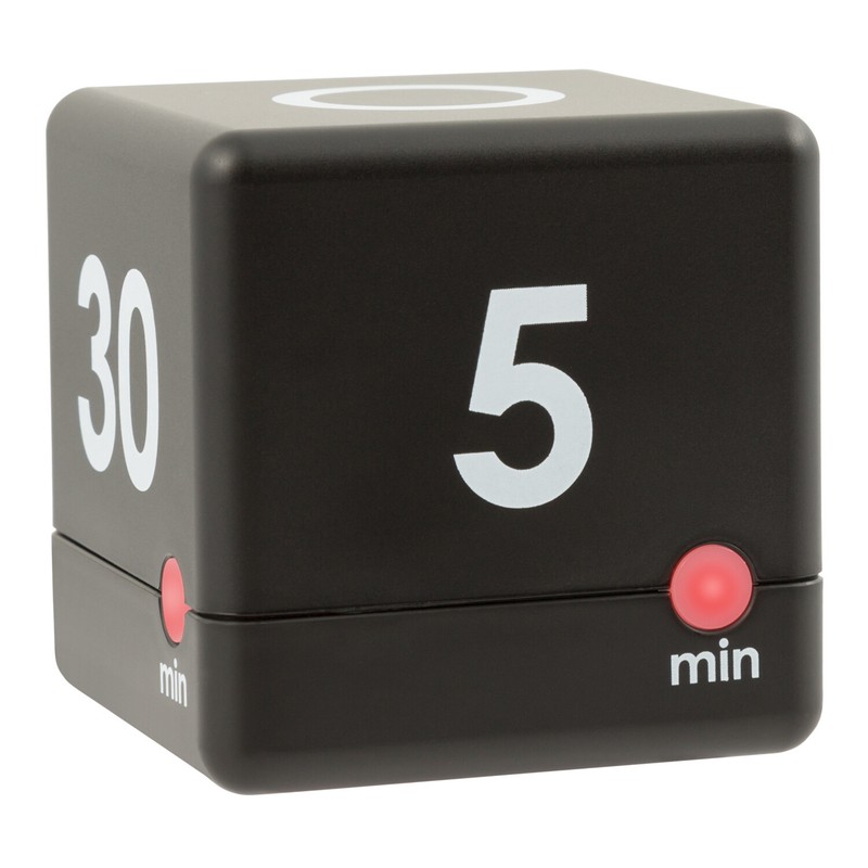 919-186-30BLK La Crosse Technology 5, 10, 15 or 30 Minutes Cube Timer - Black gallery