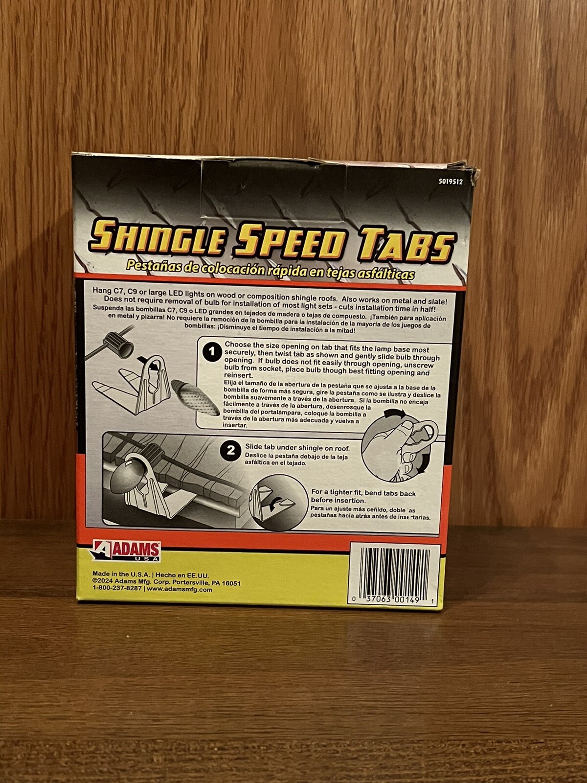 COMMERCIAL GRADE 50 Shingle Speed Tabs For C7, C9 or Large LED Christmas Lights gallery