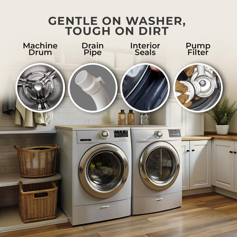 Uproot Clean Washing Machine Cleaner Tablets - 24 Pack for a 12 Month Supply. Fo gallery