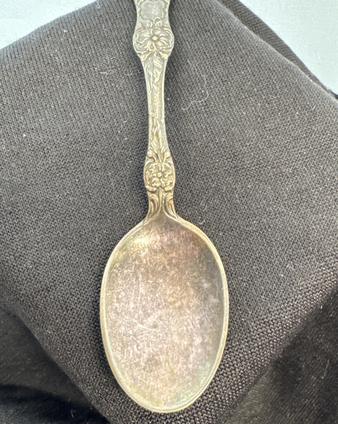 TH. Marthinsen WILD ROSE Silverplate Norway EPNS Demitasse Spoon gallery