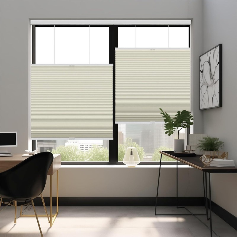 Changshade CUSTOM CUT Blackout Top Down Bottom Up Window Shade Honeycomb Blinds gallery