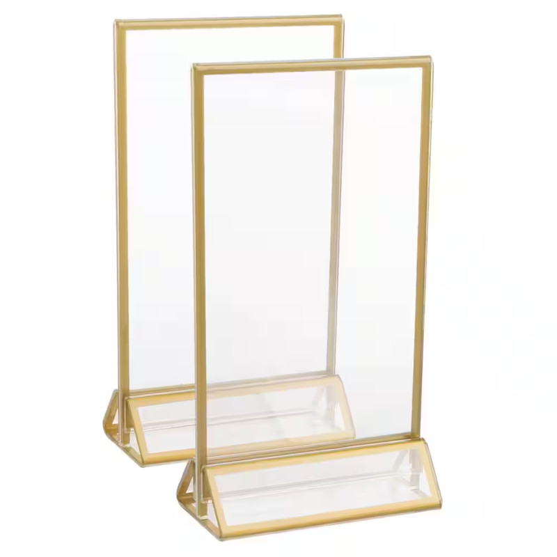5X7 Picture Frames 12-Pack - Floating Frame Set for Table Numbers, Wedding Signs gallery