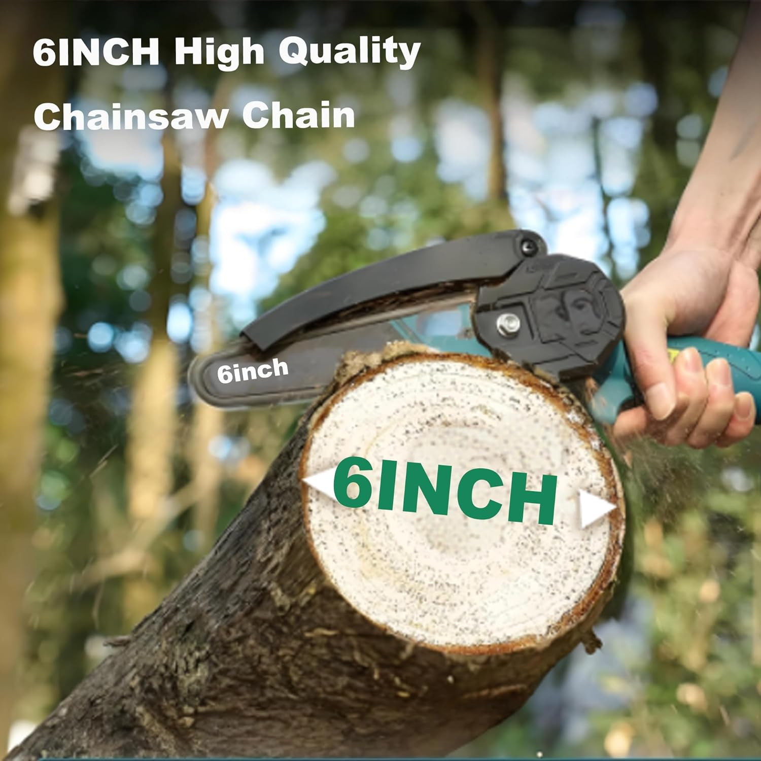 Mini Chainsaw Chain, 5 Chains 6-Inch Replacement Saw Chain for 6 Inch Mini Cordl gallery