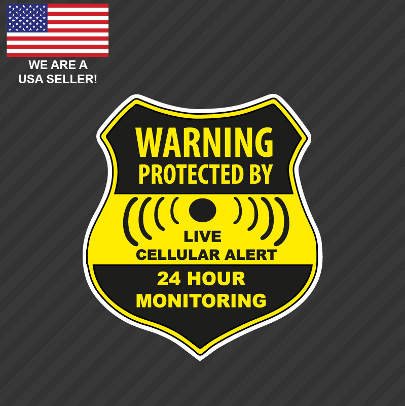 Home CCTV Surveillance Security Camera Video Sticker Warning Decal Window Sign gallery