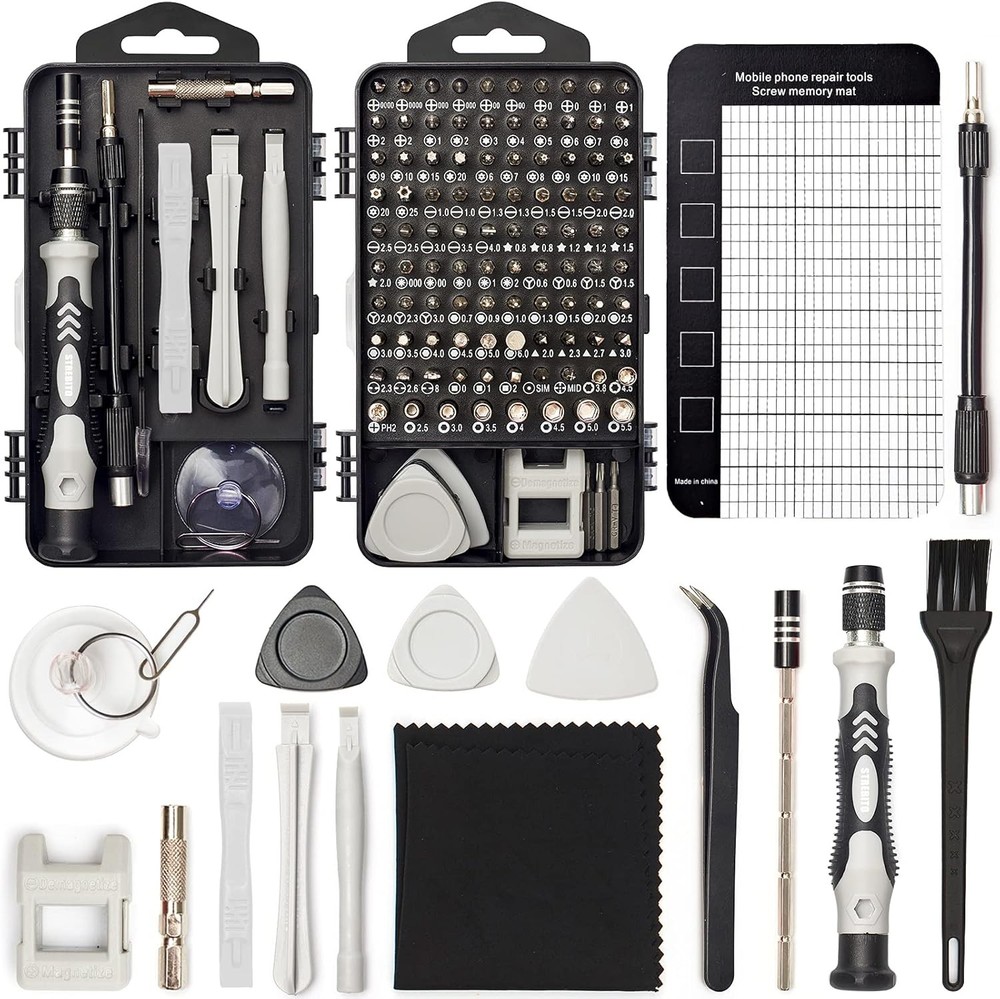 124pcs Precision Screwdriver Set Electronics Tool Kit 101 Bits Laptop iPhone US