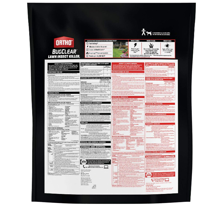 Ortho BugClear Lawn Insect Killer Kills By Contact Fast-Acting Most Insects 10lb gallery