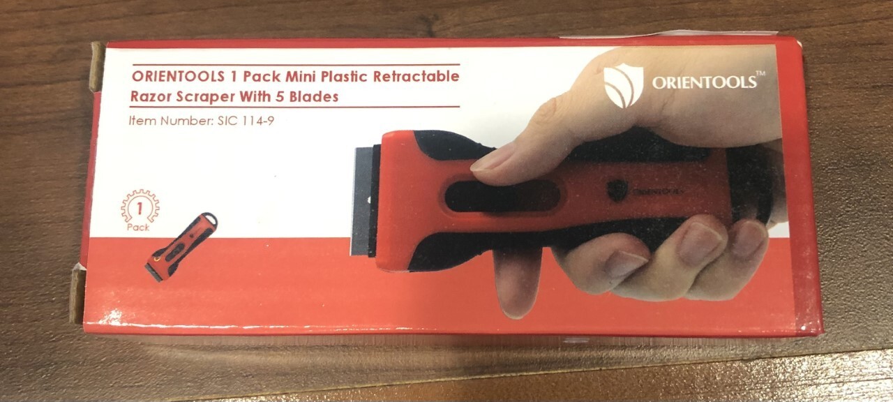 Scraper Razor Blades Mini Plastic Retractable with 5 Blades Window Scraper gallery