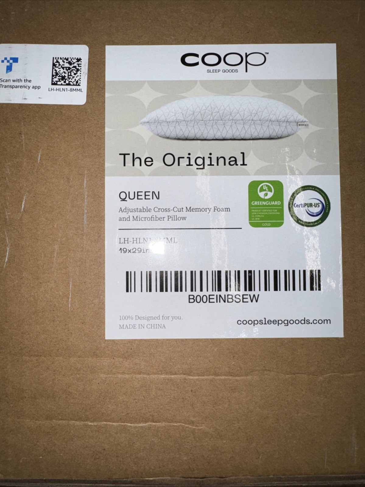 Coop Home Goods Original Adjustable Pillow, Queen Size Bed Pillows for Sleeping, gallery