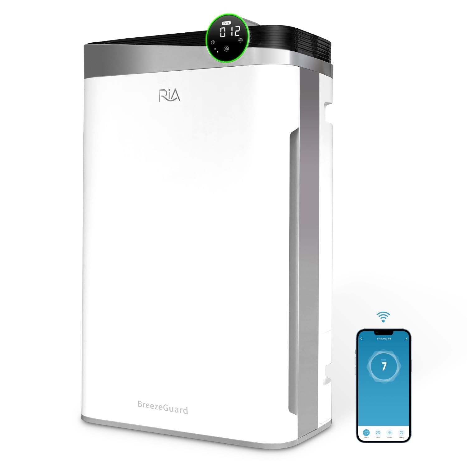 BreezeGuard 2-in-1 HEPA Purifier and Humidifier Combo for Large Rooms up to 2... gallery