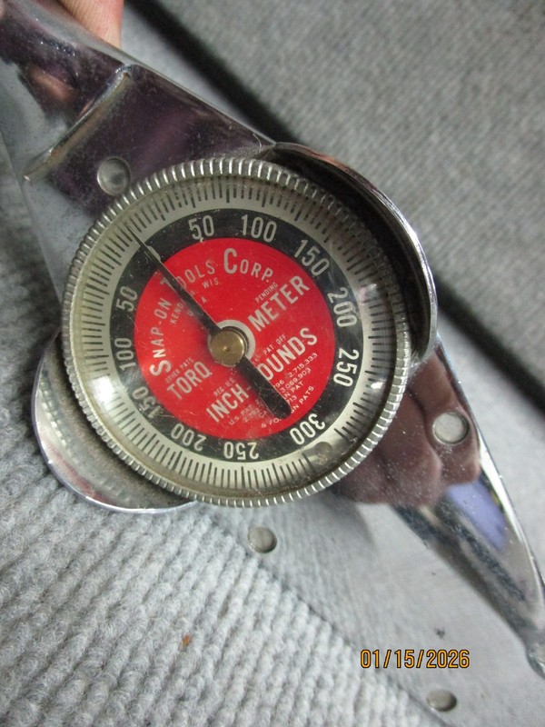 Snap On Tools Torq Meter 3/8" Dr Torque Wrench 0-300 In Lbs Model TE25 gallery