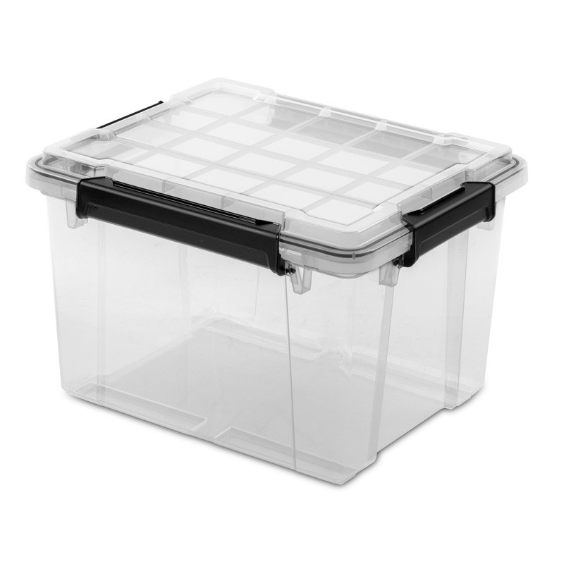 Waterproof Dustproof Gasket Storage Box W/ Lid Durable Clear Plastic Container gallery