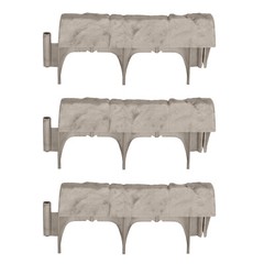 Suncast Landscape Border Decorative Natural Stone Edging, 12″ Sections (30 Pack)