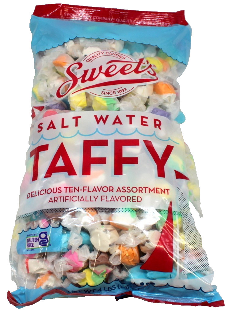 Sweets Salt Water Taffy 4 Lbs Candy Bulk Taffy Candies Chew Assorted Flavors gallery