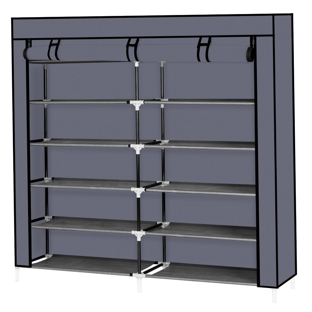 6 Tier Shoe Rack Organizer for 36 Pair Shoes Shoe Tower Storage Shelf Holder US gallery