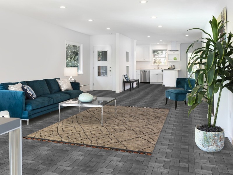 Custom Luxury Hand-Knotted Moroccan Wool Rug Modern Home Decor 6x9 ft gallery