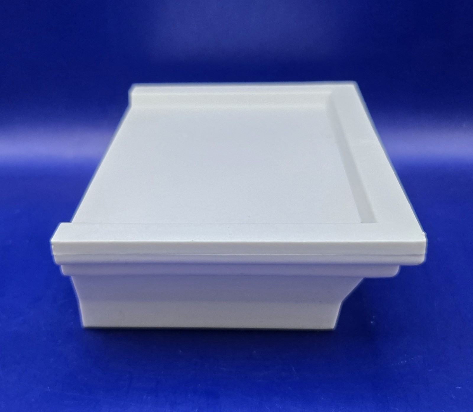 Small White Plastic Wall Mounted Decor Shelf ~ 6" Length x 4" Width x 2" Height gallery