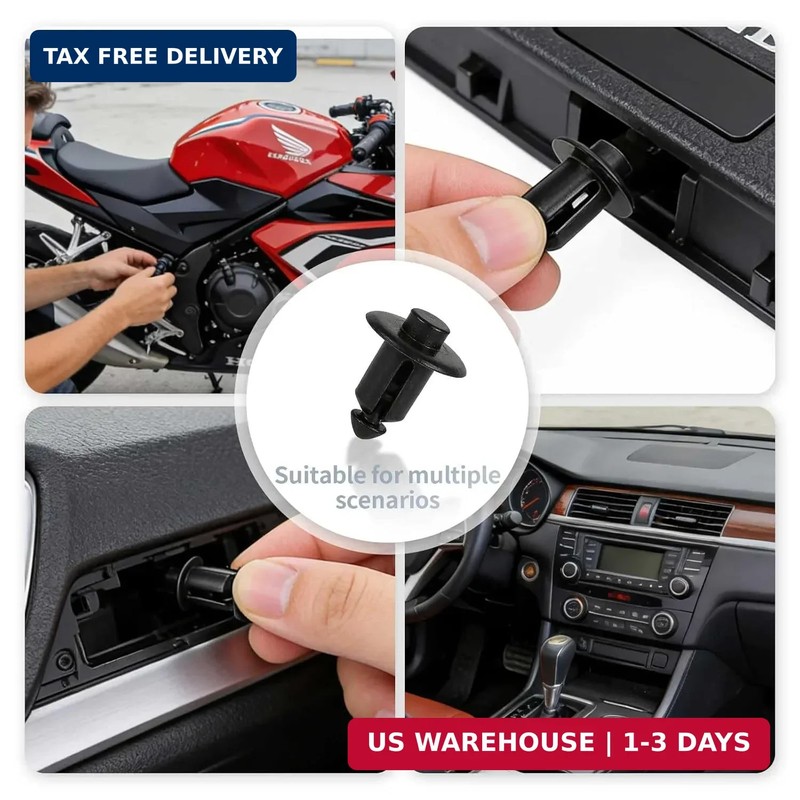 10PCS Tailgate Molding Rivet Retainers Clips Compatible with Ford F150 F250 F350 gallery