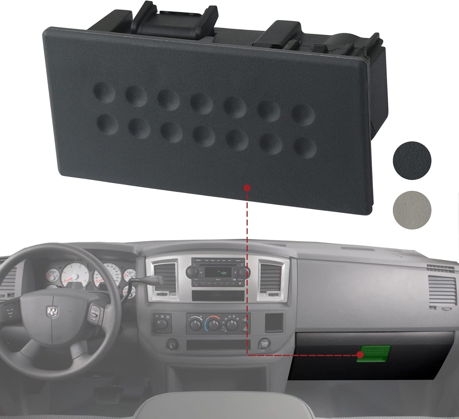 Latch Handle, Compatible with 2005-2009 1500 2 Size: 2005-2009Color: Dark Gray gallery