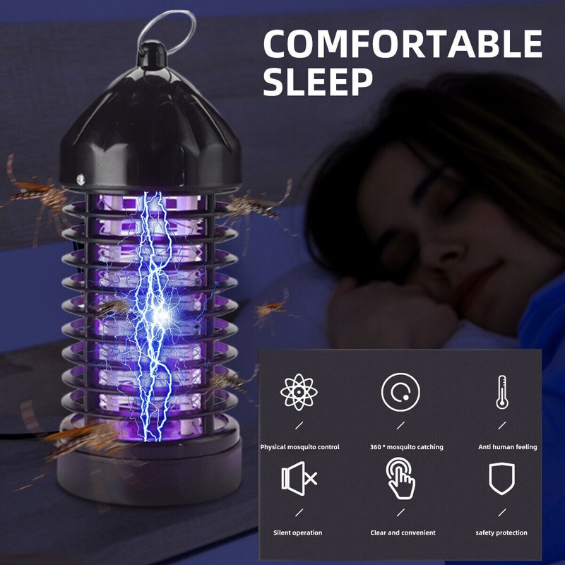 Electric Mosquito Insect Fly Bug Zapper Killer LED Light Trap Pest Control Lamp gallery