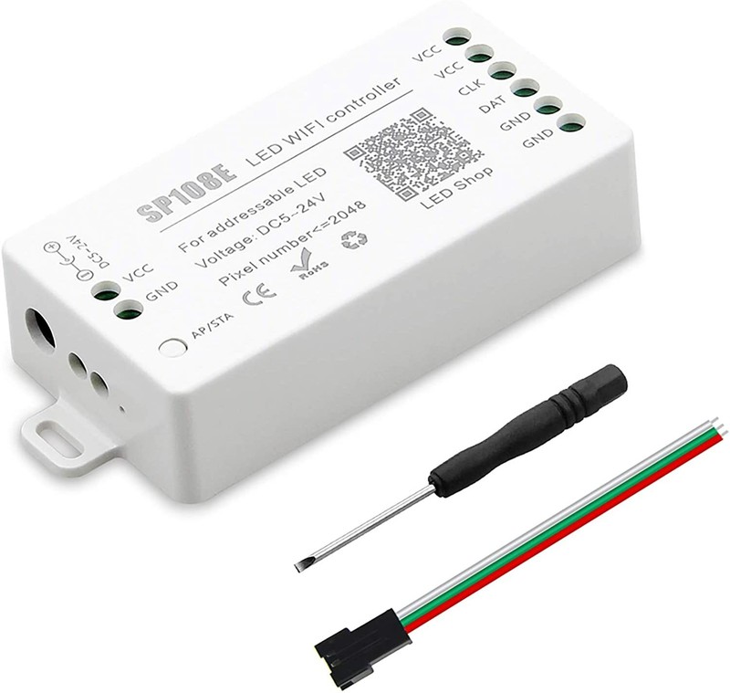 Wifi LED Music Controller SP107E SP108E SP501E SP110E For WS2811 WS2812B DC5-24V gallery
