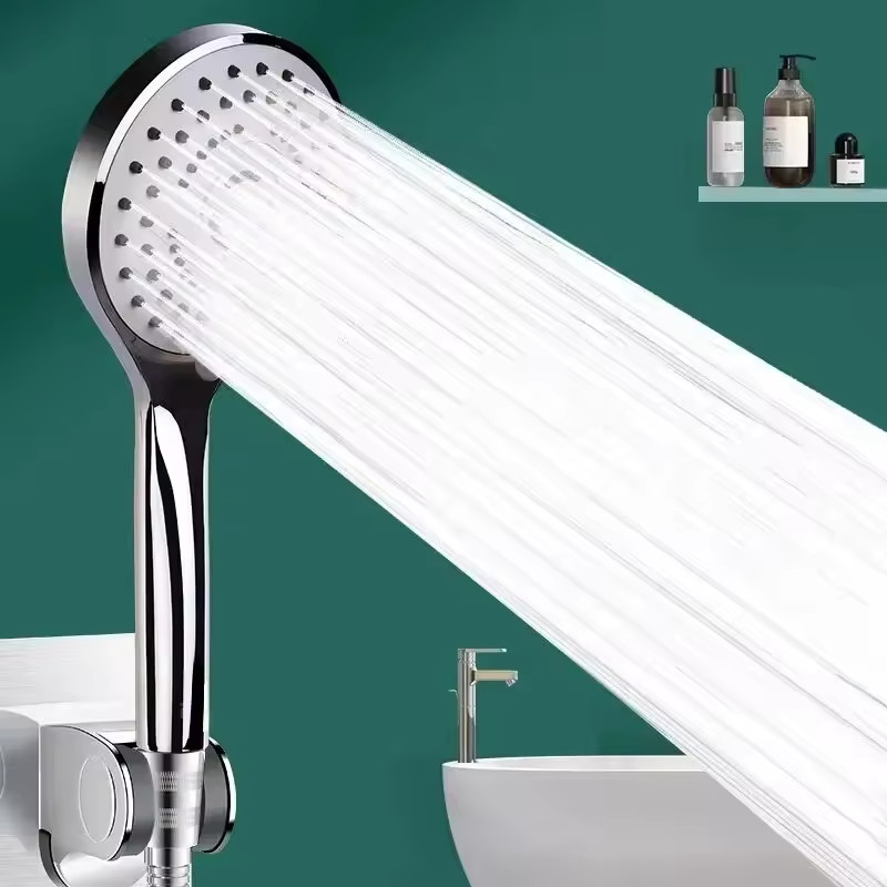High Pressure Shower Head 5 Settings Handheld Shower Heads Spray With 5 FT Hose gallery