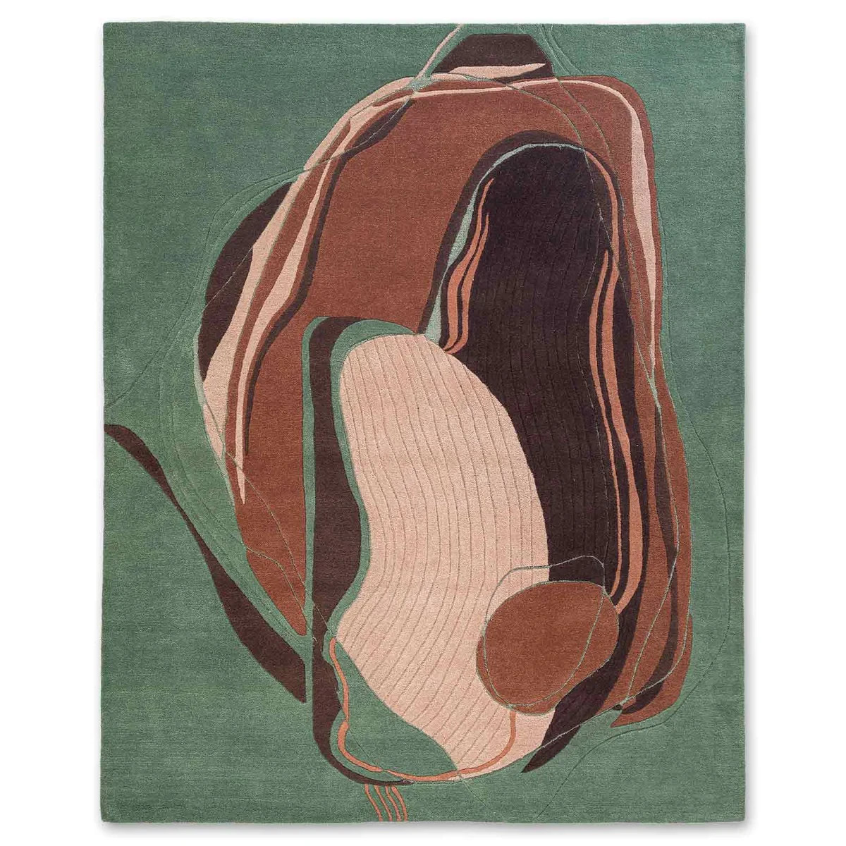 Skein Hand Tufted Woollen And Viscose Rug gallery