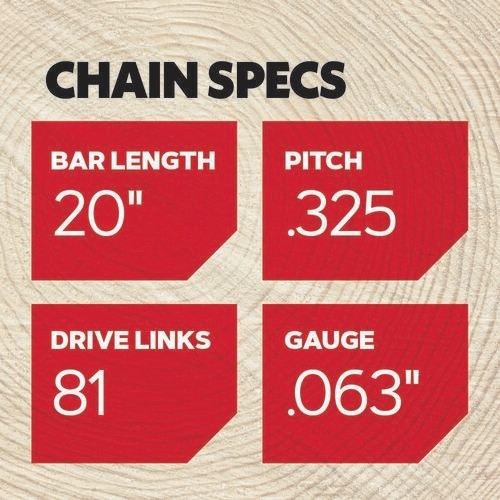 3 Pack OREGON V81 Replacement Stihl Chainsaw Chains 20" / 81 Drive Link / 0.325" gallery