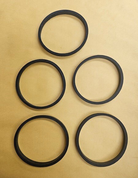(5pc Pack) 2" Square Cut Rubber Slip Joint Washers- MADE IN USA - Premium gallery