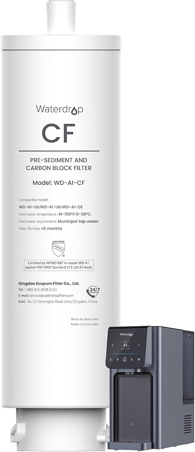 Waterdrop WD-A1-CF Filter,Replacement for WD-A1 Reverse Osmosis water Dispenser gallery