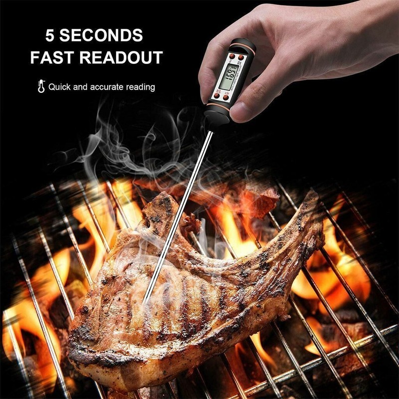 Instant Read Digital Meat Thermometer BBQ Grill Smoker For Kitchen Food Cooking gallery