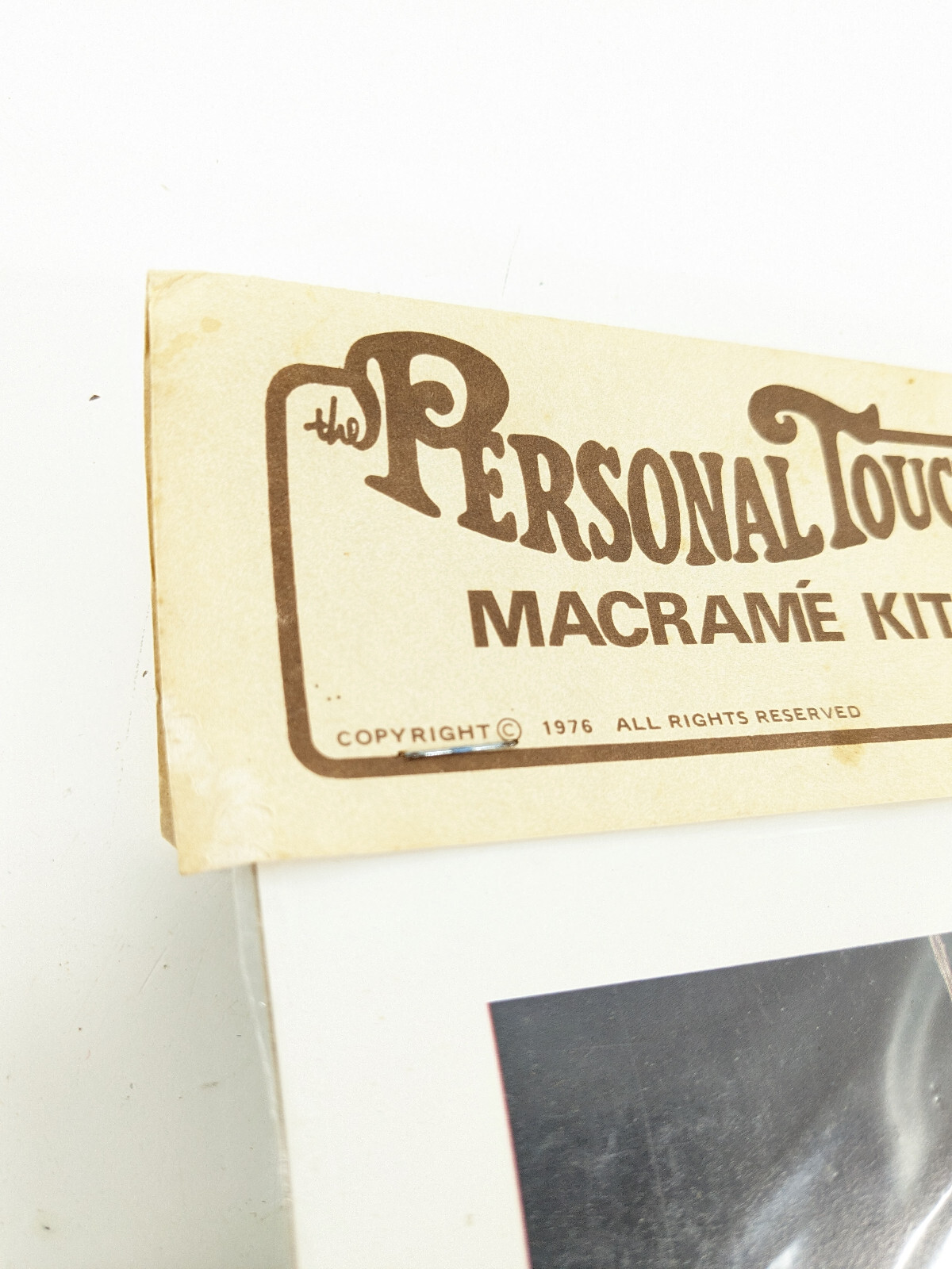 Vtg Personal Touch Macrame 60 Long Plant Hanger Kit 101-B Black Beaded Beginner gallery