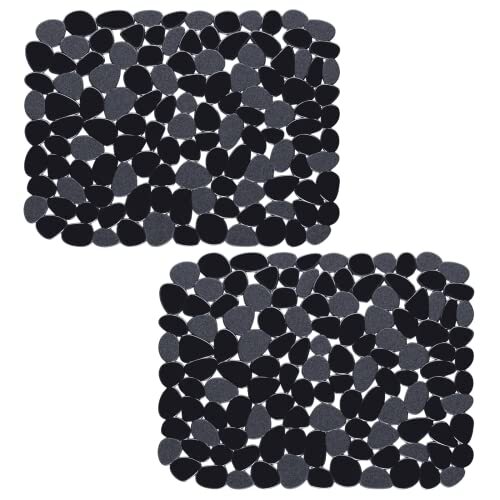 Kitchen Sink Mat Protector Quick Draining Adjustable Dish Drying Mat 2Pcs